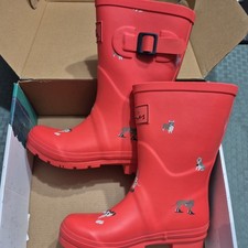 New Joules Rain Boots Mid Calf