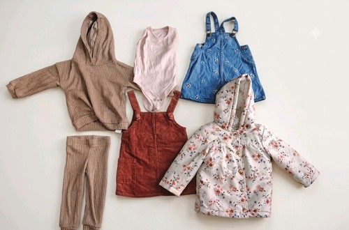 6pc girl bundle months - 6pc,