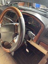 RANGE ROVER P38 GENUINE WALNUT DASH CLOCKS  BINNACLE SURROUND SUPER RARE 94-02