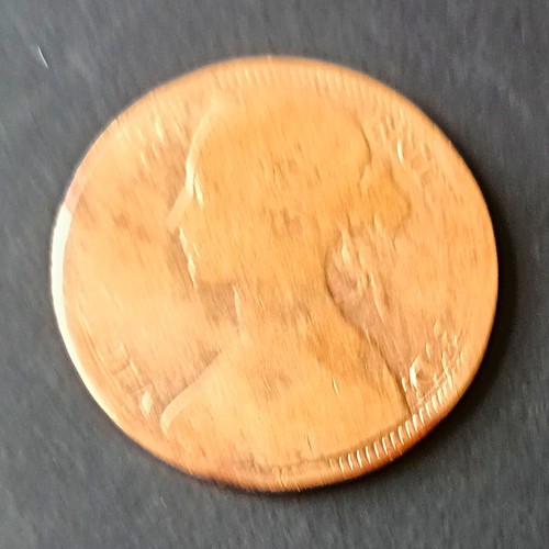 Queen victoria 1867 one penny - victoria,
