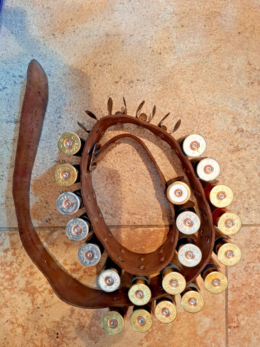 Vintage leather gauge - vintage, 12