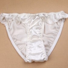 Womens 100% Silk Frilly