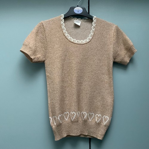 Vintage 60s ladies gold lurex