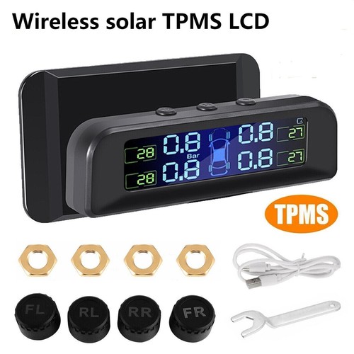 Tpms lcd wireless solar car - lcd,