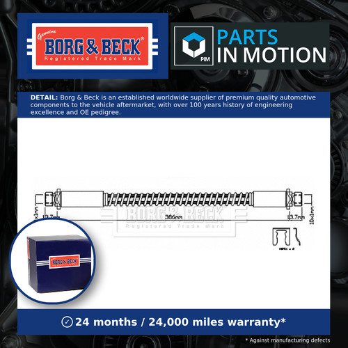 Brake hose fits land - brake,