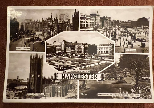 Antique postcard manchester - antique,