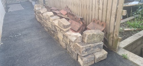 Stone blocks and copings - and,