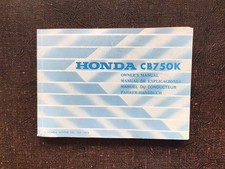Honda CB750 Four K DOHC Genuine Owners Manual 1978