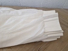 John Lewis Huge MTM Muslin Style Voile Curtain in White W480cm X D214cm