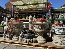 Large 26” Stone Cherub Urn