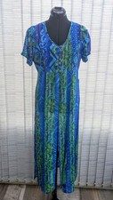 Phool Vintage Blue/Green Print
