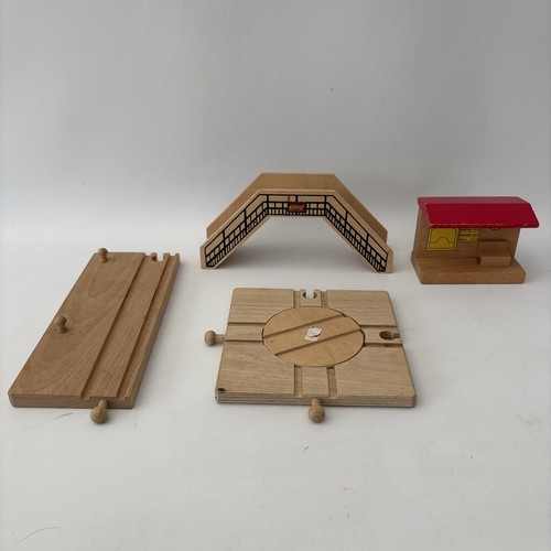 Wooden train set accessories - wooden,