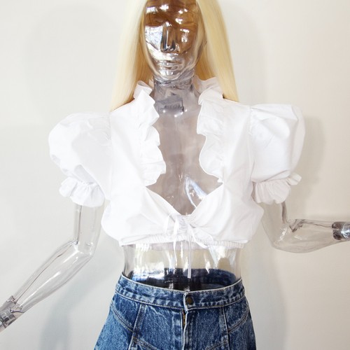 Vintage 1980s white - white, cotton