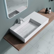 Durovin Bathroom Wash Basin Vanity Stone Resin Countertop Rectangle 900x480mm
