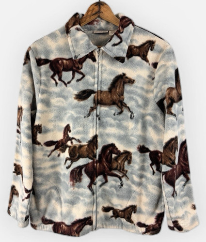 Vintage 90s fleece - 90s, horses