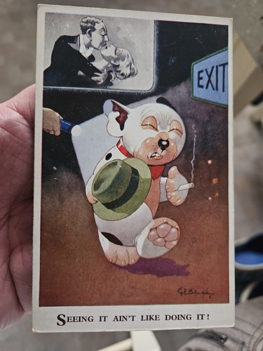 1920s postcard bonzo the dog - postcard,