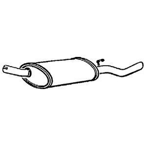 Klarius tail pipe with back - with,