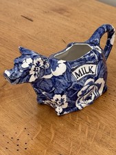 Burleigh Staffordshire Victorian Chinz Vintage Cow Creamer Jug Exc. Condition