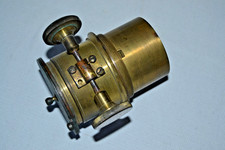 VINTAGE BRASS PROJECTION LENS         FAULTY FOCUS.