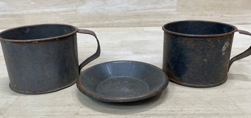 Vintage antique tin mess kit - vintage,