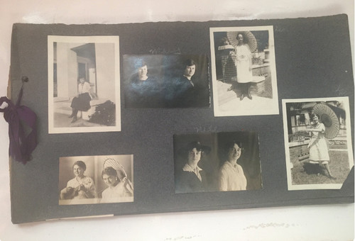 Antique photo album photos - photo,