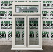 FLUSH WOODEN CASEMENT WINDOW EXTERNAL EXTERIOR WHITE NEW DOUBLE GLAZED TALL