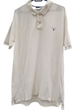 GANT Short Sleeve Polo Shirt | Men's White Size L | Classic Casual Top