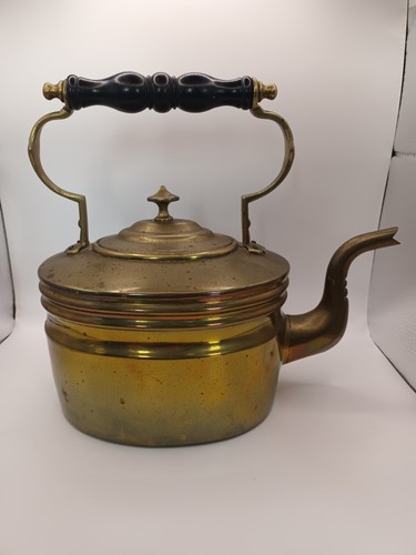 Antique victorian brass kettle - antique,