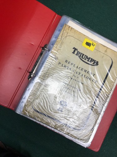 Triumph 650 1965 factory parts - factory,