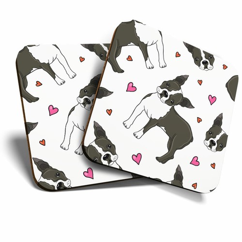 Coasters boston terrier - 2, x