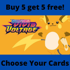Pokemon Sword & Shield Vivid Voltage /185 Normal And Reverse Choose Your Cards!