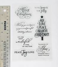 Clear rubber stamps Christmas