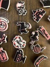 16 X Alice In Wonderland Shaped Shoe Charms Set Suitable For Crocs