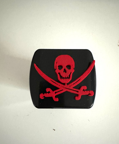 Jolly pirate with swords - with, 3d