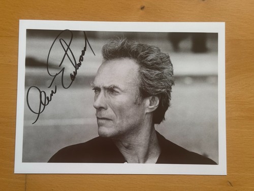 Clint eastwood signed 13x18cm - clint,