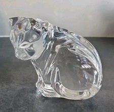 Waterford Crystal Cat Looking