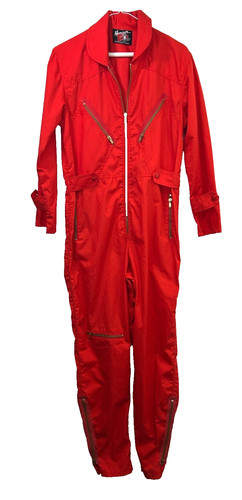 Red pilot flight suit - pilot,