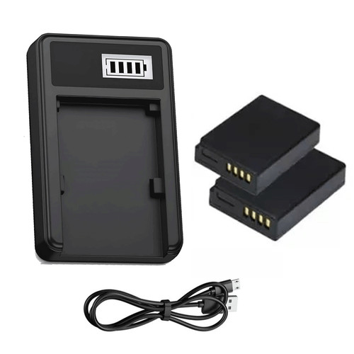 Charger 2pc battery panasonic - battery,