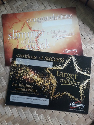 Slimming world certificates - slimming,