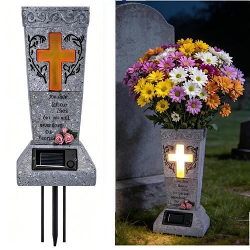 Solar cemetery vase - solar, for