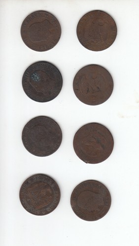 Cinq centimes napoleon - 8x, 5