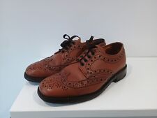 Men’s LOAKE Tan Brogues 641T/7 Leather Vintage 1970's Shoes 7.5 UK Buffalo Grain