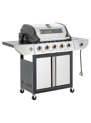 Five burner gas - five-burner, grill
