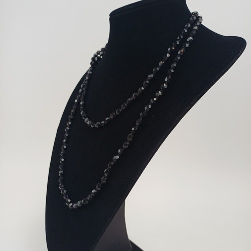 Vintage long black french - black, jet