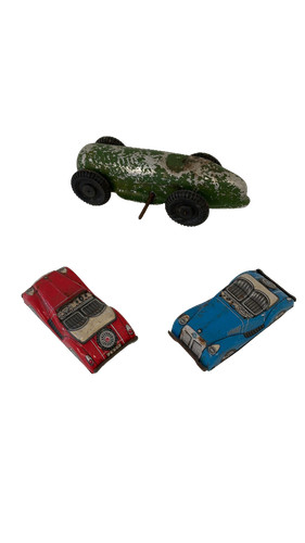 Vintage tinplate toy car - toy, lot