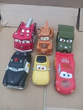 Set of 6 Disney Cars Bath Toy Set lightning mcqueen, mater
