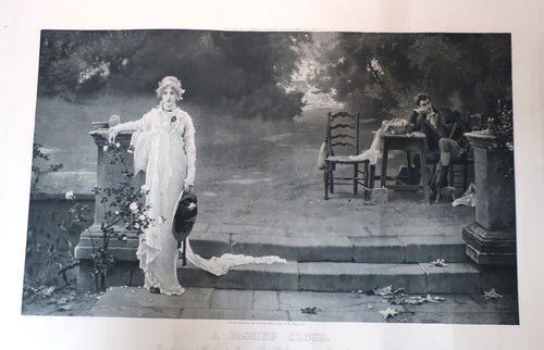 Antique print passing - "a,