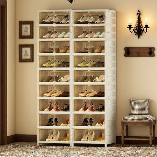 Tier foldable shoe cabinet - 9,