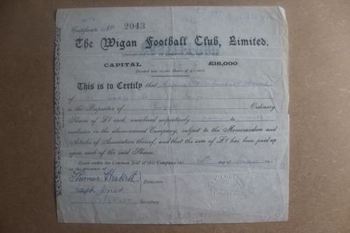 Wigan football club limited - club,,
