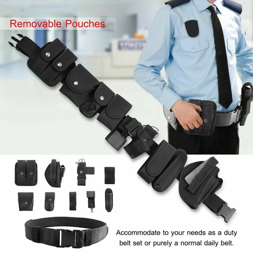 Black tactical nylon police - black,